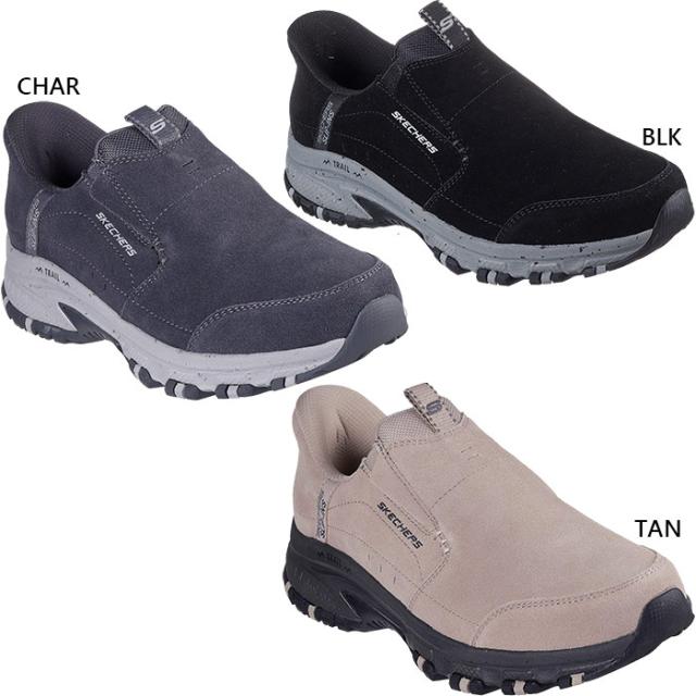 かがまず履ける スケッチャーズ メンズ スリップインズ ヒルクレスト HILLCREST スニーカー シューズ スリッポン ハンズフリーシューズ ブラック 黒 グレー ブラウン 茶色 灰色 送料無料 SKECHERS 237750