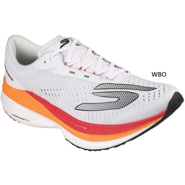 ノーマル幅 スケッチャーズ メンズ エアロ レイザー ランニングシューズ ジョギング マラソン ホワイト 白 送料無料 SKECHERS 246240