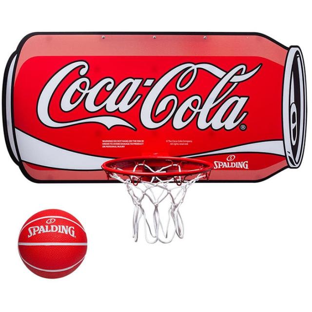 スポルディング メンズ レディース コカ・コーラ カン ブレークアウェイ 180°ミニバックボード バスケットボール ミニゴール 家庭用 レッド 赤 送料無料 SPALDING 561094ZG
