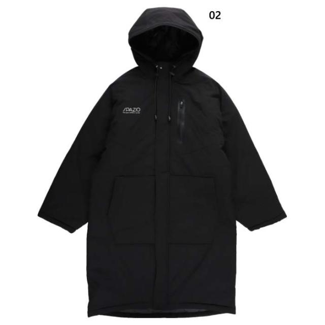 スパッツィオ ジュニア キッズ Jr.テクニカルラインベンチコート サッカーウェア フットサルウェア トップス 上着 アウター 長袖 ブラック 黒 送料無料 Spazio TP0666 TP-0666