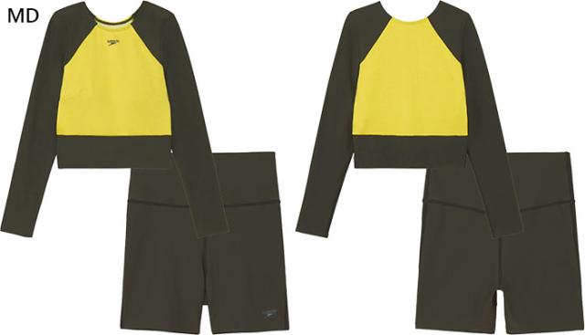 上下セット スピード レディース ミニマムロングスリーブ スイムウエア