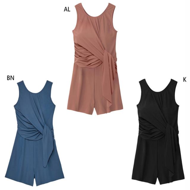 スピード レディース ツイステッドオールインワン スイムウエア スイミング 水泳 フィットネス水着 ブラック 黒 ブラウン 茶色 送料無料 speedo SFW02530