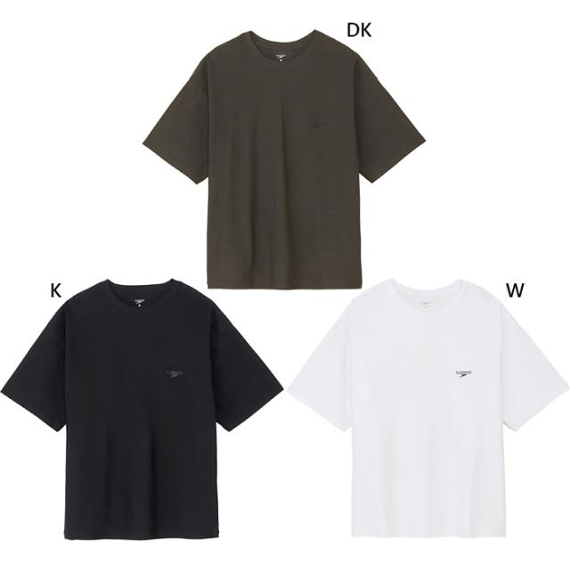 スピード メンズ バーティカルラッシュガードティー スイムウエア スイミング 水泳 半袖Tシャツ トップス ホワイト 白 ブラック 黒 カーキ 送料無料 speedo SF72630
