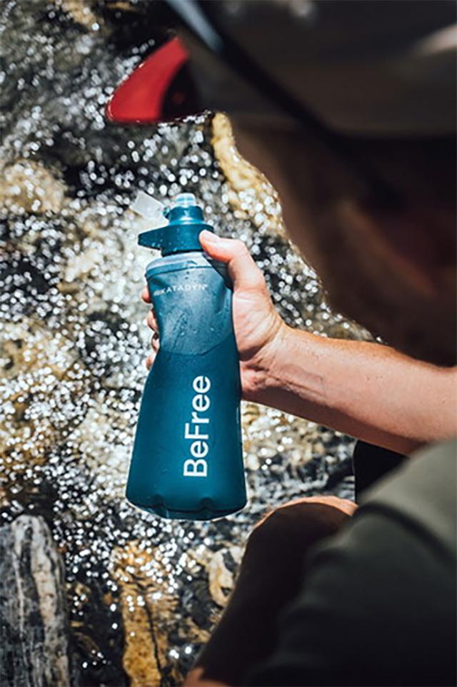 1.0L スター商事 メンズ レディース カタダイン ビーフリーAC 携帯用浄水器 KATADYN BeFree 携帯 浄水器 防災グッズ 登山 キャンプ 断水 海外旅行 ブルー 青 送料無料 14071