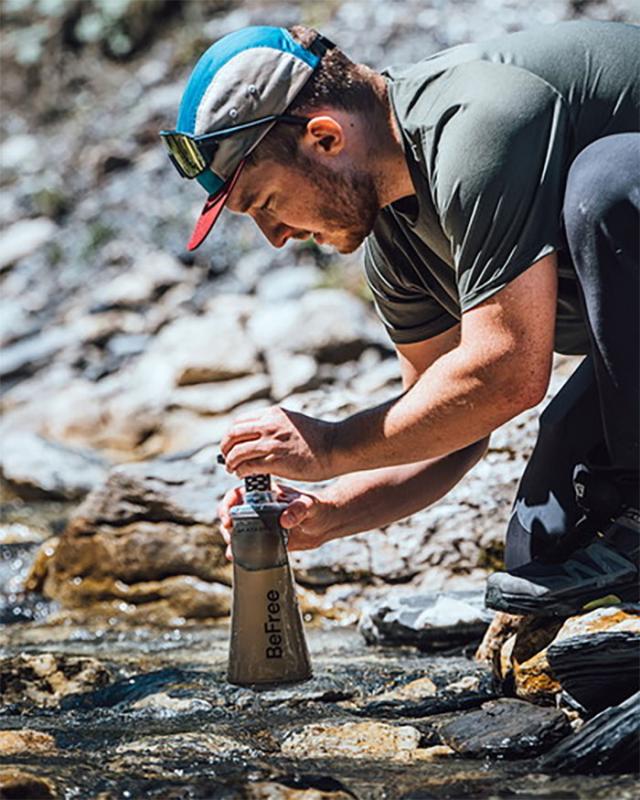 1.0L スター商事 メンズ レディース カタダイン ビーフリーAC 携帯用浄水器 KATADYN BeFree 携帯 浄水器 防災グッズ 登山 キャンプ 断水 海外旅行 ブラック 黒 送料無料 14072