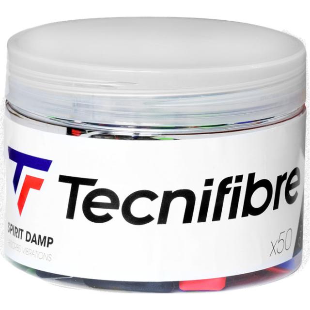 5種類各10個入り テクニファイバー メンズ レディース スピリット ダンプ ボックス SPIRIT DAMP BOX テニス用品 振動止め 50個入り 送料無料 tecnifibre 53SPIRIT50