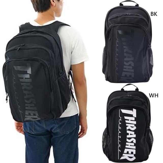 約35L スラッシャー メンズ レディース バックパック リュックサック デイパック バッグ 鞄 カジュアル シンプル 大容量 ホワイト 白 ブラック 黒 送料無料 THRASHER THF