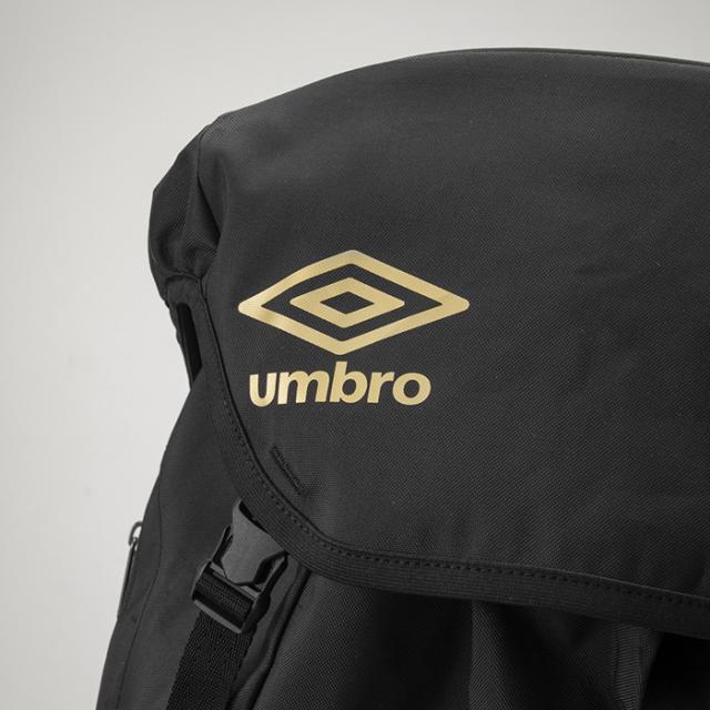 アンブロ メンズ レディース バックパック ボールネット付 リュックサック デイパック バッグ 鞄 サッカーバッグ ブラック 黒 送料無料 UMBRO UF5SBP01U_2