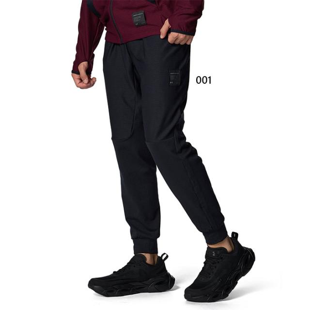 アンダーアーマー メンズ UAモチベート リブ パンツ フィットネス トレーニングウェア ボトムス ブラック 黒 送料無料 UNDER ARMOUR 6007384