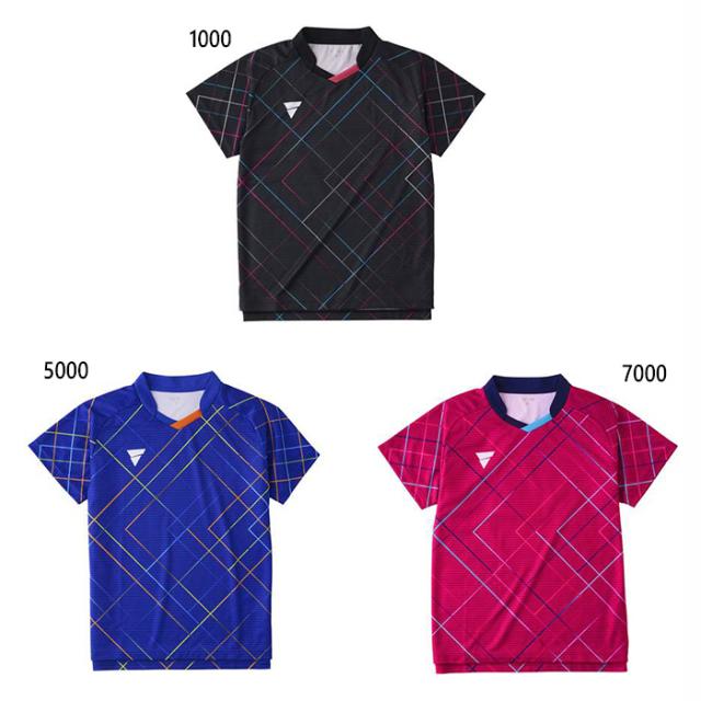 ビクタス メンズ レディース ゲームシャツ 卓球ウェア トップス シンプル ブラック 黒 ブルー 青 ピンク 送料無料 VICTAS 512312