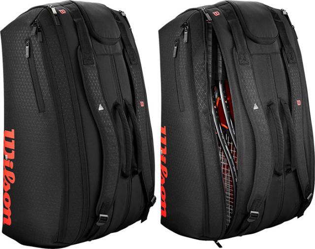 15本入れ ウイルソン メンズ レディース クラッシュ V3 ラケットバッグ CLASH V3 15PK RACQUET BAG テニスバッグ 鞄 送料無料 Wilson WR80382010_2