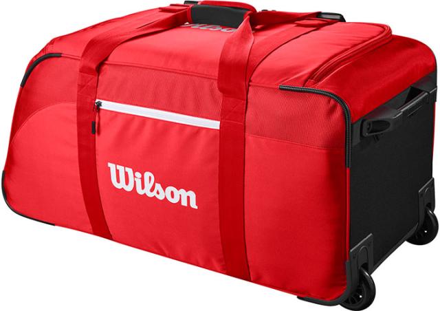 wilson スーパーツアー　トラベルバッグ　ホイール付き　レッド　テニス wilson スーパーツアー トラベルバッグ ホイール付き レッド テニス