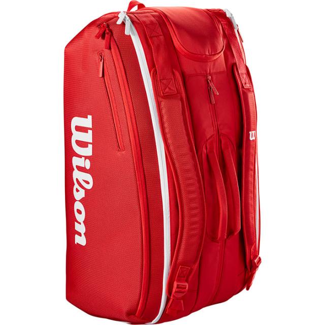 ラケット15本入れ ウイルソン メンズ レディース スーパーツアー レッド Super Tour Red 15PK テニス ラケットバッグ 鞄 レッド 赤 送料無料 Wilson WR80366010_2