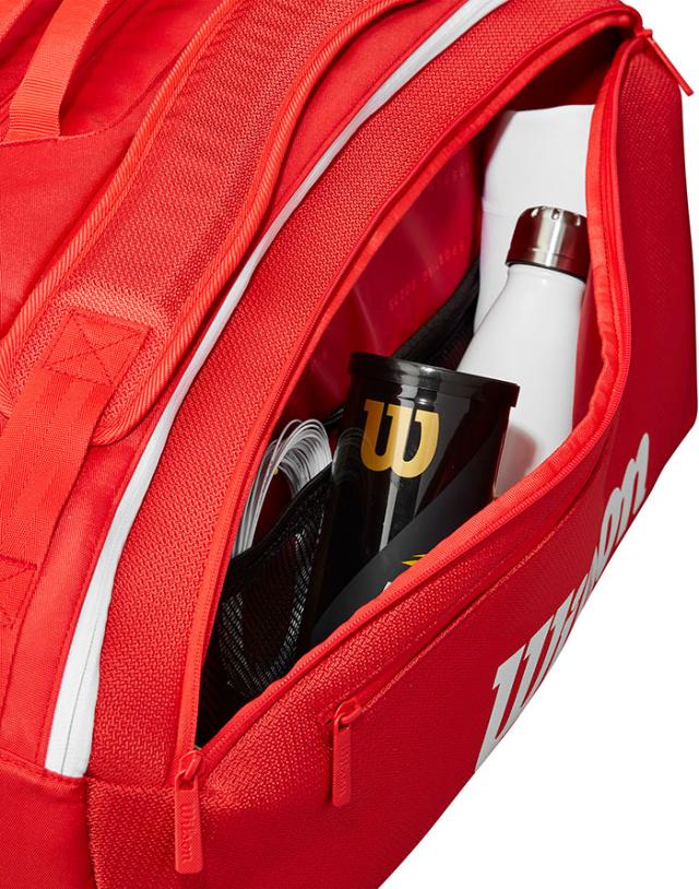 ラケット15本入れ ウイルソン メンズ レディース スーパーツアー レッド Super Tour Red 15PK テニス ラケットバッグ 鞄 レッド 赤 送料無料 Wilson WR80366010_6