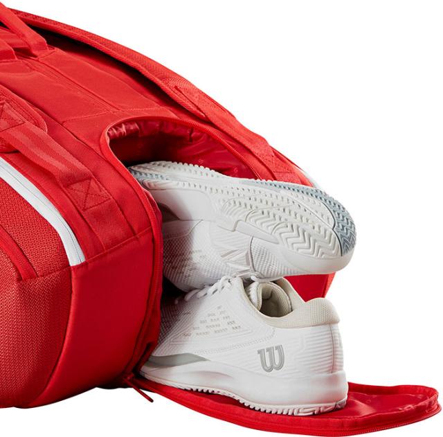ラケット15本入れ ウイルソン メンズ レディース スーパーツアー レッド Super Tour Red 15PK テニス ラケットバッグ 鞄 レッド 赤 送料無料 Wilson WR80366010_8