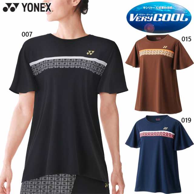 ヨネックス レディース ゲームシャツ テニス バドミントンウェア トップス 半袖Tシャツ 送料無料 YONEX 20731｜au PAY マーケット