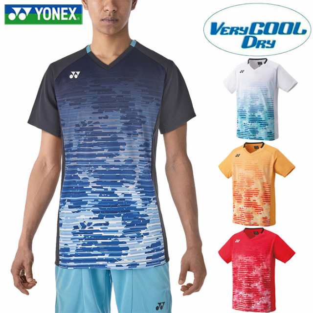 YONEXヨネックス ワインレッド カッコいいゲームシャツ - ウェア
