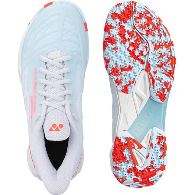 YONEX キャリブレーター バドミントンシューズ ホワイト/レッド YONEX キャリブレーター バドミントンシューズ ホワイト/レッド