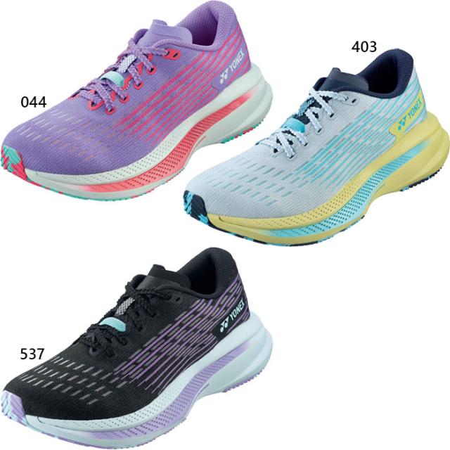 ヨネックス レディース カーボンクルーズSRウィメン ランニングシューズ ジョギング マラソン ブラック 黒 ブルー 青 パープル 紫 送料無料 YONEX SHRSR1L