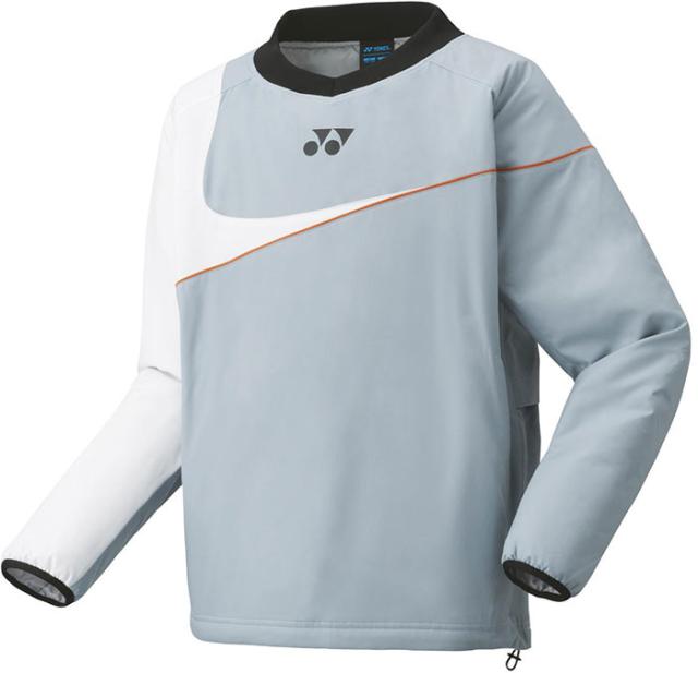 ヨネックス ジュニア キッズ 中綿Vブレーカー テニス バドミントンウェア トップス ホワイト 白 グレー 灰色 送料無料 YONEX 90091Jの通販は