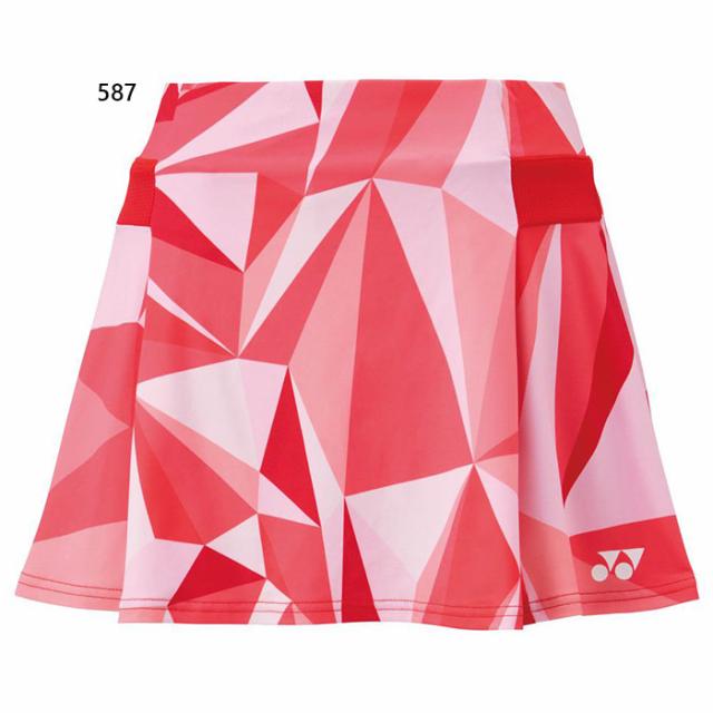 ヨネックス レディース スカート インナースパッツ付 テニス バドミントンウェア ボトムス レッド 赤 送料無料 YONEX 26146