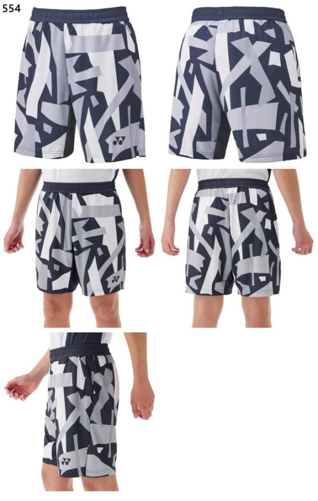 100Fパネル２枚 YONEX ヨネックス バドミントンウェア メンズ ニットハーフパンツ