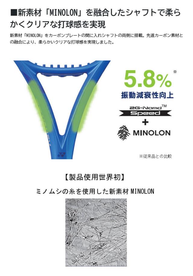 ヨネックス メンズ レディース Eゾーン アルファSL 硬式テニスラケット ブルー 青 送料無料 YONEX 08EZAPSL_2