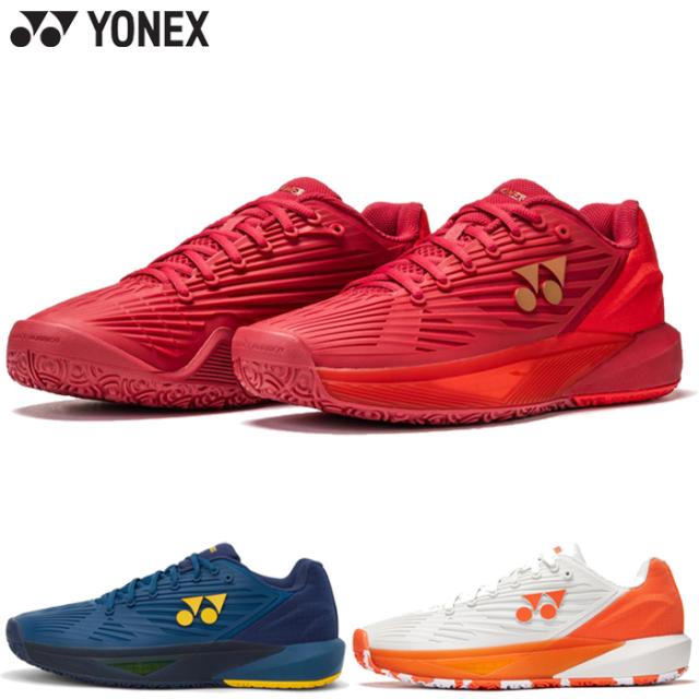 ヨネックス メンズ パワークッション エクリプション5 メン GC テニスシューズ クレーコート オムニコート 砂入り人工芝コート ローカット ブラック 黒 カーキ 送料無料 YONEX SHTE5MGC