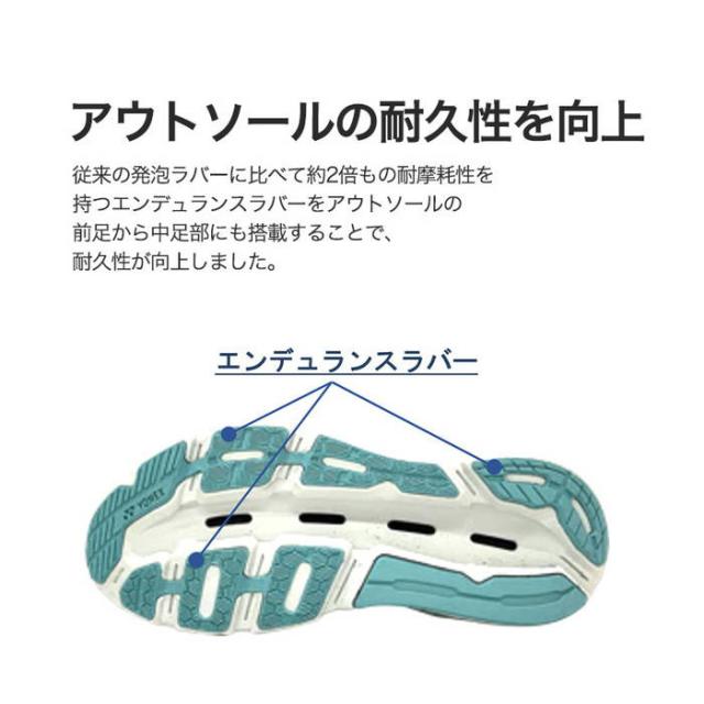 ヨネックス レディース カーボンクルーズグライダー ランニングシューズ ジョギング マラソン ブラック 黒 ブルー 青 カーキ 送料無料 YONEX SHRGL1L_6