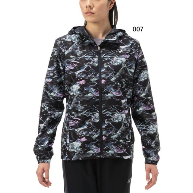 ヨネックス レディース 裏地付ウォームアップパーカー フィットスタイル テニス バドミントンウェア トップス UVカット ブラック 黒 送料無料 YONEX 57090