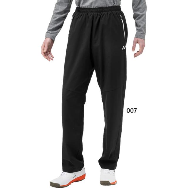 ヨネックス メンズ レディース 裏地付ウィンドウォーマーパンツ フィットスタイル テニス バドミントンウェア ボトムス ウインドブレーカー ロングパンツ ブラック 黒 送料無料 YONEX 80103