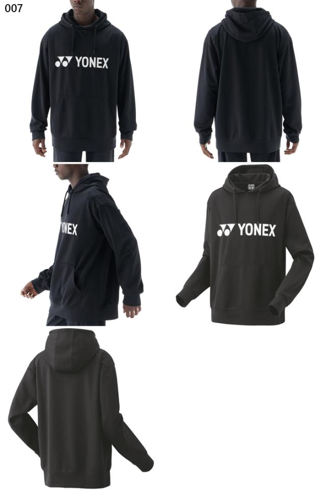 ヨネックス メンズ レディース パーカー テニス バドミントンウェア トップス プルオーバー 長袖 ブラック 黒 ネイビー グリーン 緑 送料無料 YONEX 31061 ヨネックス メンズ レディース パーカー テニス バドミントンウェア