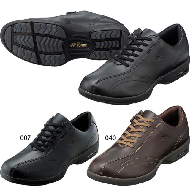 3.5E幅 ヨネックス メンズ パワークッションM30S2 ウォーキングシューズ 防滑 撥水 保温 旅行 散歩 ブラック 黒 ブラウン 茶色 送料無料 YONEX SHWM30S2