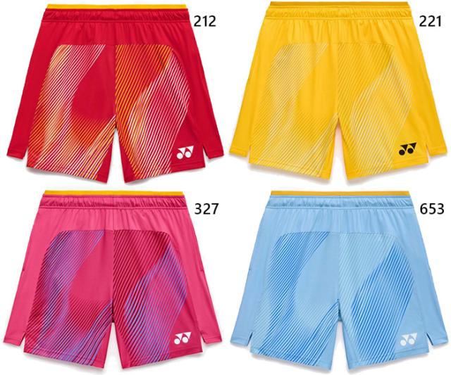 ヨネックス レディース ニットハーフパンツ テニス バドミントンウェア ボトムス UVカット 吸汗速乾 ブルー レッド 青 赤 送料無料 YONEX 25122_2