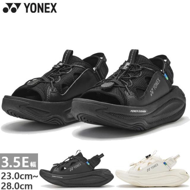 3.5E幅 ヨネックス メンズ レディース ワイワイ ラフトロッカー YY-RAFTROCKER スニーカーサンダル オフコートシューズ 厚底 クイックシューレース ブラック 黒 ベージュ 送料無料 YONEX SHWRA1 10,592円