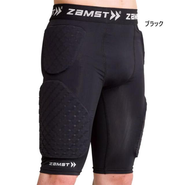 ザムスト メンズ ブレイブパッドショーツ バスケットボールウェア ボトムス アンダーウェア スポーツインナー 9mm厚パッド ブラック 黒 送料無料 ZAMST 388901 388902 388903 388904