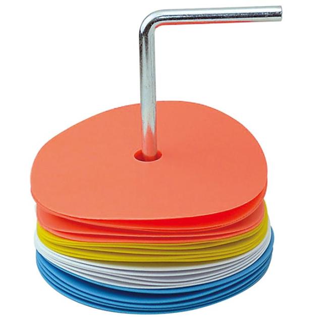 20枚セット ゼット メンズ レディース マーカープレート スポーツ マーカーコーン コーナーポスト 陸上 グランド 球技 運動会 体力測定 学校体育用品 送料無料 ZK2101の通販は 6,170円