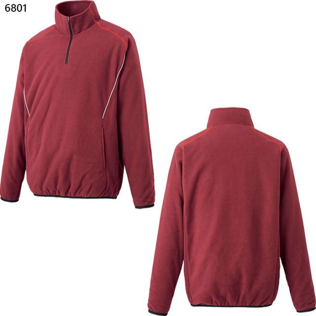 ゼット野球 メンズ レディース フリースハーフジップジャケット