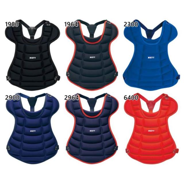 ゼット野球 ジュニア キッズ 軟式 ソフトボール用 プロテクター 野球用品 キャッチャー 捕手用 ワンタッチ式 ブラック 黒 ネイビー ブルー レッド 青 赤 送料無料 ZETT BLP8340