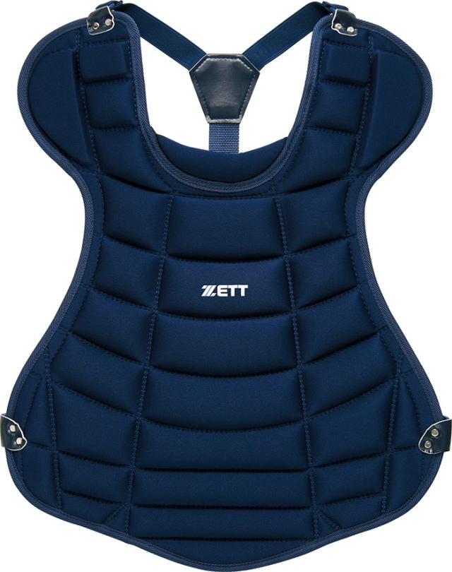 ゼット野球 メンズ レディース 軟式・ゴムソフト用プロテクター 野球用品 キャッチャー防具 捕手用 ブラック 黒 ネイビー 送料無料 ZETT BLP4330_2
