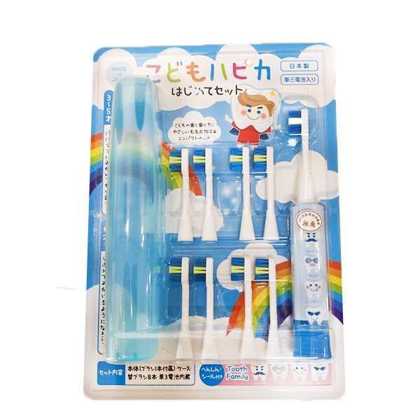 ハピカ キッズ 電動歯ブラシ 本体 替えブラシ8本 日本製 子ども へんしんシール付き 送料無料 男の子 女の子 歯ブラシの通販はau Pay マーケット 神戸市場 Au Pay マーケット店