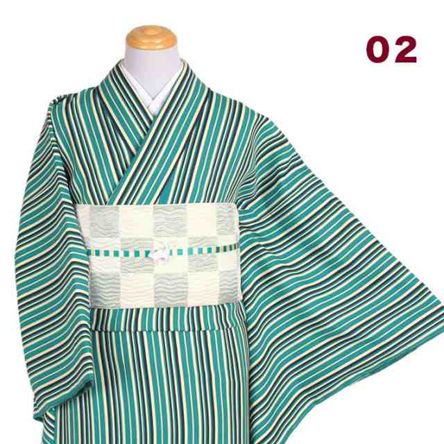 洗える着物 袷 小紋 レトロ モダン レディース 女性 洗える プレタ お仕立て上がり 着物 初心者 おしゃれ かわいい お洒落着 普段着 菱 の通販はau Pay マーケット きものfun