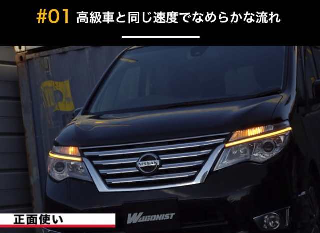 シーケンシャルウインカー 流れるウインカー Led テープライト 12v 21センチ 36連 2本入り 導光チューブ 簡単取付 保証半年 送料無料の通販はau Pay マーケット G Factory