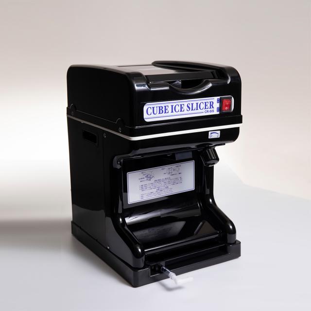 業務用電動かき氷機 キューブアイススライサー ラグジュアリーブラック CR-SIS-BK 3年保証 予備替刃1枚付属_2