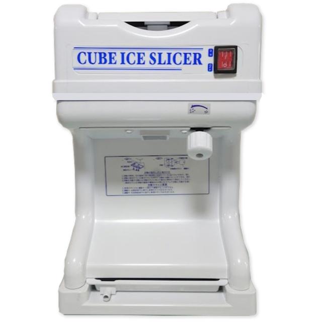 業務用かき氷機 電動かき氷機 キューブアイススライサー CR-SIS白雪 ホワイト 1年保証 予備替え刃1枚付属 かき氷器