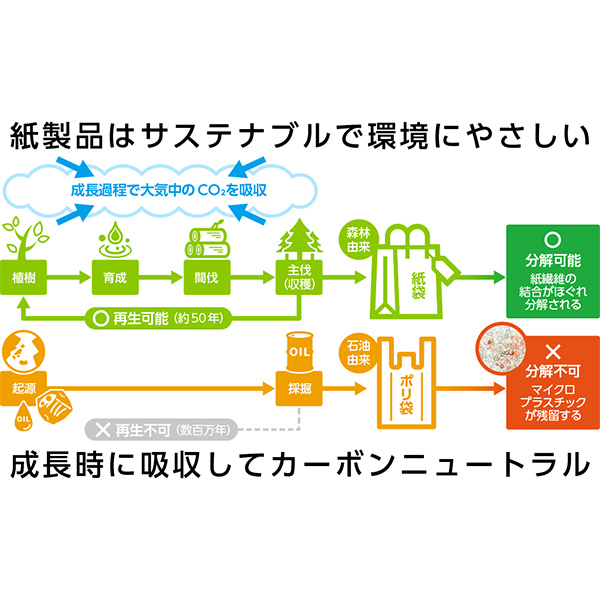 紙製ゴミ袋 クリーンパックスC-S 耐水／耐湿加工 200枚入り_4