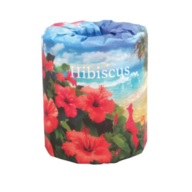 販促用トイレットペーパー ハイビスカス ダブル30m 個包装100個