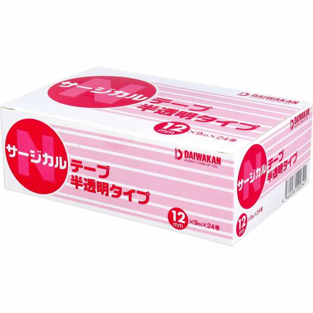 グランド牧場 セレクトセール サージカルテープ ダイワカン 半透明タイプ 12mmX9m 24巻入り X3 救急・応急用具