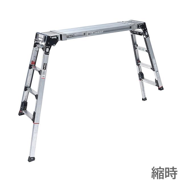 アルインコ 伸縮天板 上部操作式伸縮脚付足場台 3段 VSX-1713RX_1