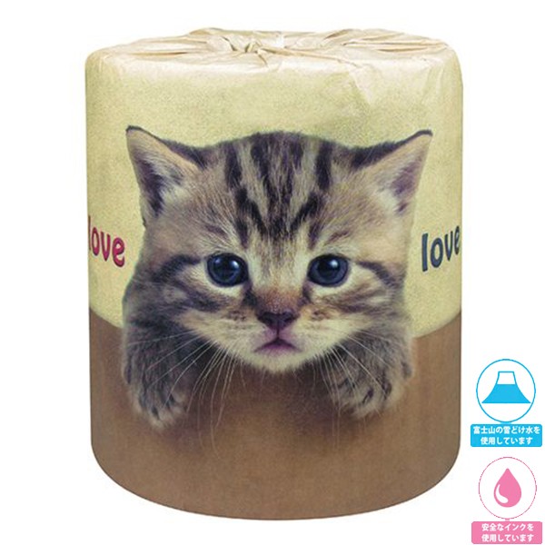 トイレットペーパー 販促用 贈答用 粗品 景品 やっぱり猫が好き ダブル30m 個包装100個